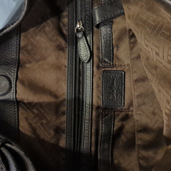 Large black pebble leather Cole Haan hobo bag - Picture 8 of 13